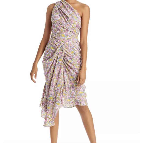 NEW IRO tabea dress in ecru/pink - Picture 1 of 4